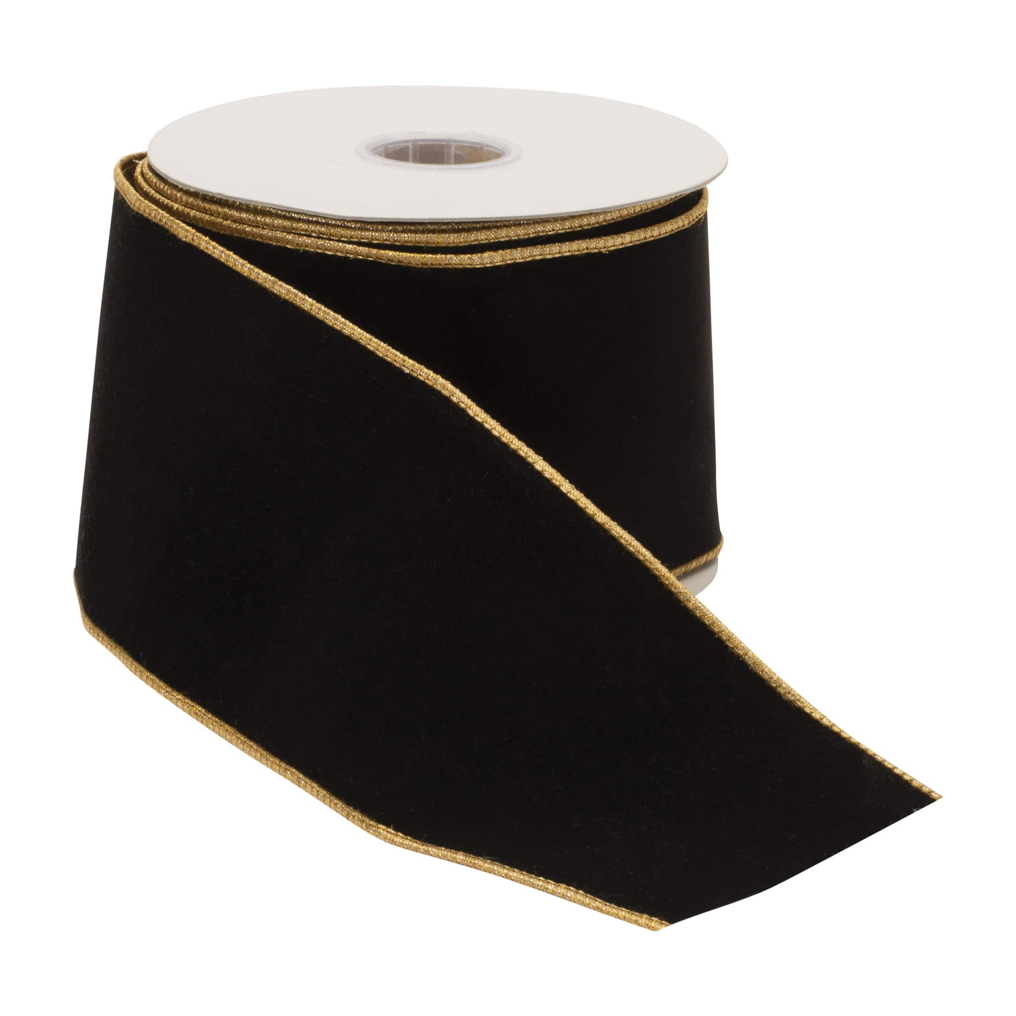 4" x 10yd. Solid Woven Wired Ribbon